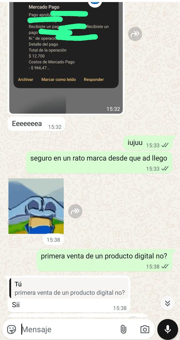 Testimonio WhatsApp